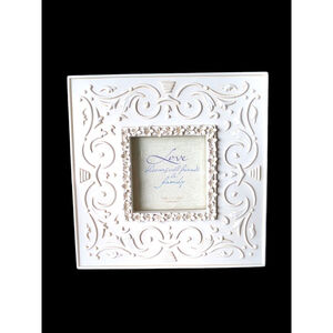 Scroll Work And Flowers Amscan Photo Frame Holds 3x3 Pic